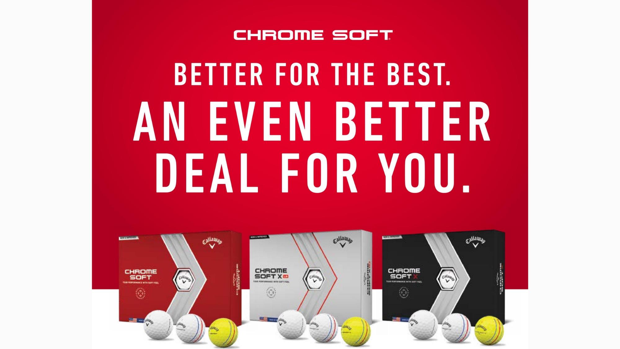 Callaway Chrome Soft Golf Ball Buy 3, Get 1 Free - The Pointe Golf Club