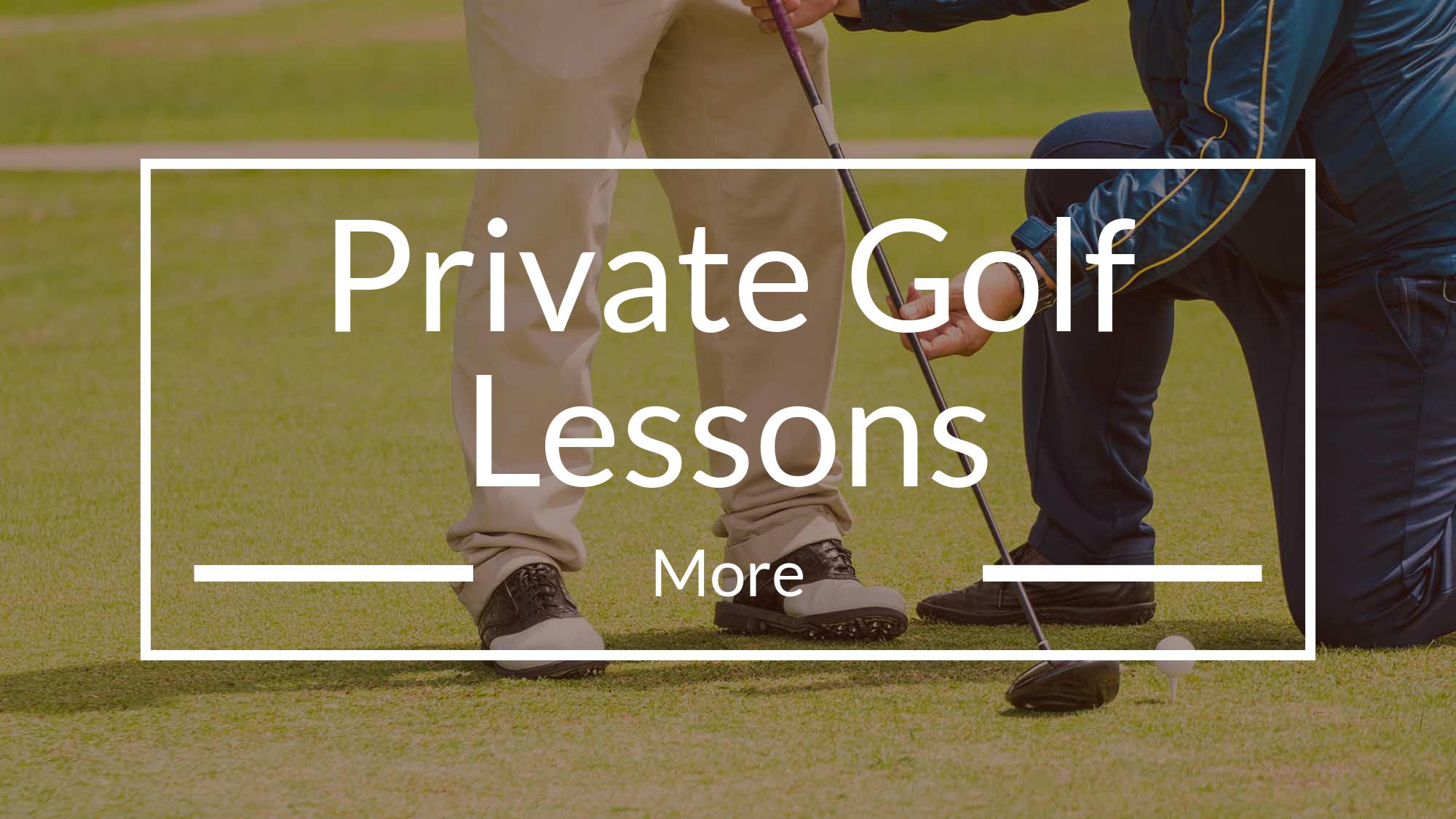 Private Golf Lessons Arrowhead Golf Club Naples, FL